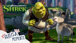 Shrek Meets Donkey! 🧇 | Shrek | Extended Preview | Movie Moments | Mega Moments