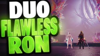 Duo Flawless Root Of Nightmares Raid (Season of the Wish) Destiny 2