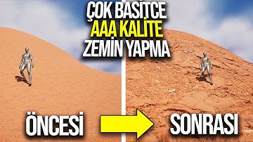 AAA KALİTESİNDE ÇEVRE YAPMA / BÖLÜM 1: ZEMİNLER / UE5 NANİTE TESSELLATİON TÜRKÇE