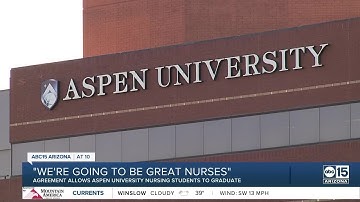 Agreement reached, allowing Aspen University nursing students to graduate