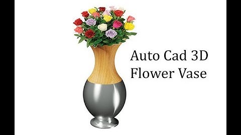 Auto Cad 3d Tutorial...How to Create Flower Vase In AutoCad..