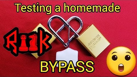 Testing a homemade bypass on American 1100 padlocks