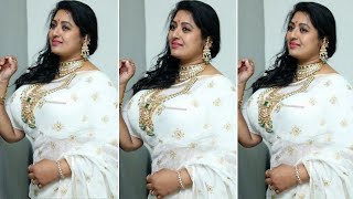 golden white  saree blouse wearing fashion | 5star fashion #5starfashion