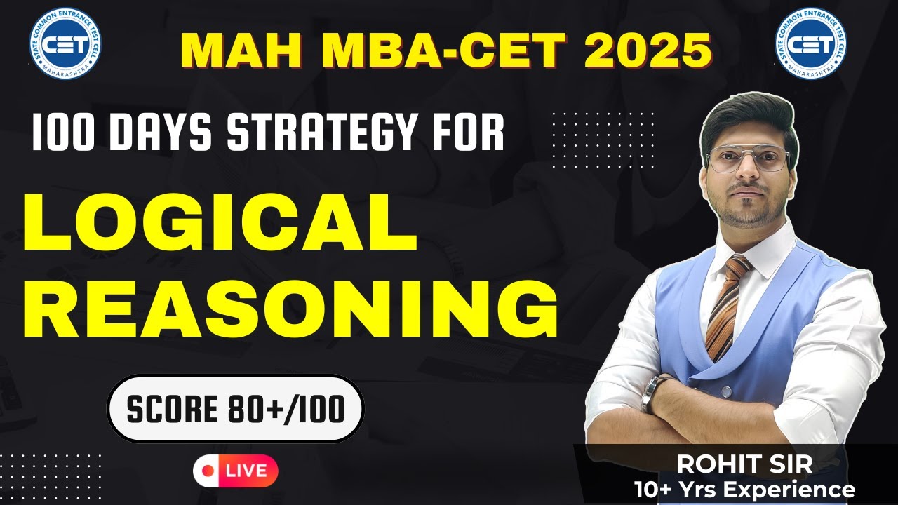 HOW TO PREPARE LOGICAL REASONING FOR MAH MBA CET 2025 Preparation tips ...