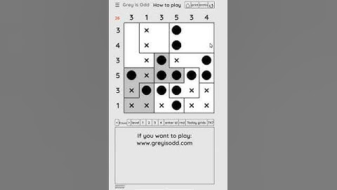 Today grids. Solution level 1 6X6 dated 1-26-2024