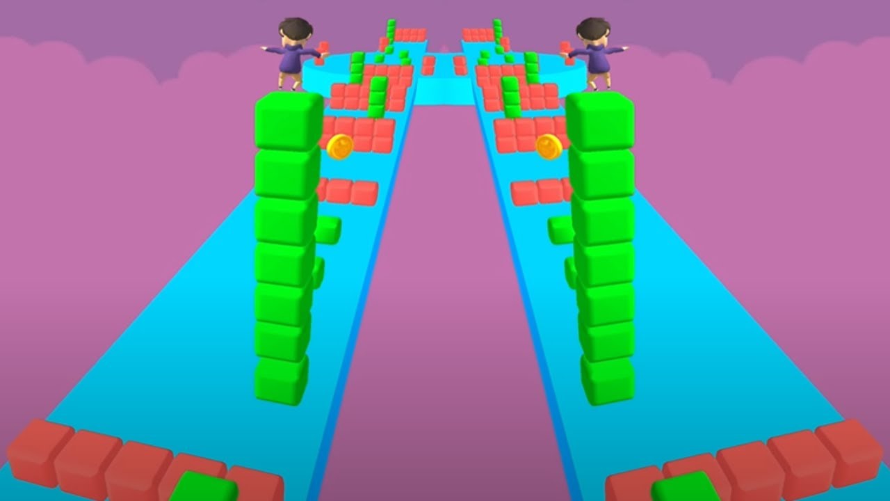 Cube Stacker Surfer 3D🏄‍♂️All Levels Android, iSO Mobile Gameplay Max Update Walkthrough CSS53Shorts