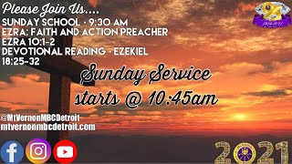 Sunday School - "Ezra: Faith and Action Preacher" - 4/11/2021