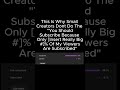 this is why small creators dont complain. ( :{ i used tags again ) #shorts #fyp