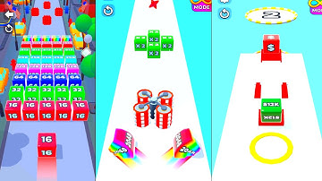 NOOB vs PRO vs Hacker Jelly Run 2048 (Max Level) Running waqing Games