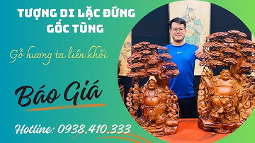 Báo Giá 3 Tác Phẩm Tượng Di Lặc Đứng  Gốc Tùng Gỗ Hương Ta Liền Khối Giá Trị #tuonggodocdao