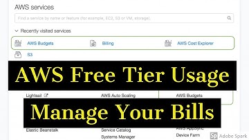 AWS Free Tier Manage Billing and Usage |AWS Training | AWS for Beginners | TechNest