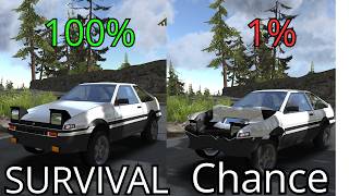 Realistic Survival Chance Ultimate Crashes #10 | BeamNG Drive X 😱
