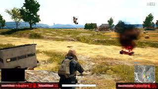 [EN/PC] PUBG Buggy Rams another explosion, flips and drives away