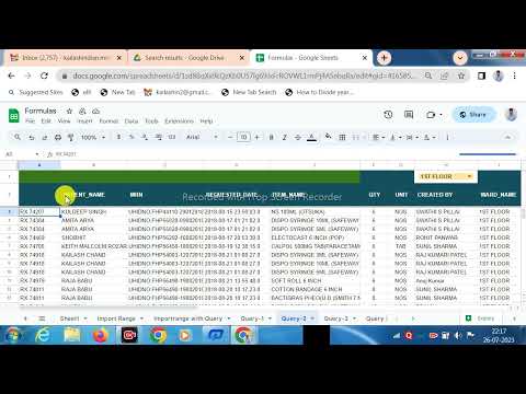 Query formula, Query
