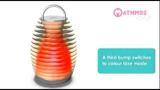 Mathmos bump lantern
Discontinued Mathmos LED Product.
Mathmos Bump is a portable, rechargeable lantern with a unique bump switch mechanism which allows you to choose between 4 light settings (see animation below for details).
Bump is splash-proof and makes an ideal garden light for summer entertaining, but is also an elegant, child-friendly, all-year-round portable indoor light. Mathmos bump lantern