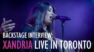 XANDRIA Backstage Interview in Toronto!