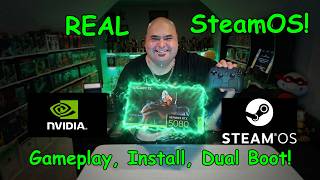 GAME CHANGER! NVidia on REAL SteamOS! Gameplay, Step-by-step Install & Dual Boot Guide!