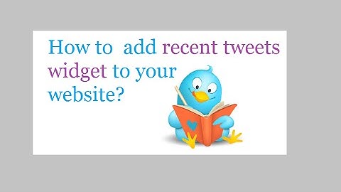 How to add recent tweets widget to your website ?