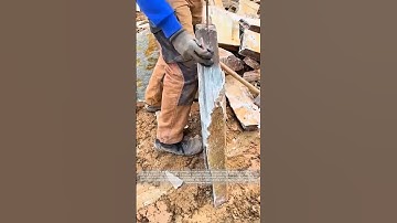 How Craftsmen Break Stone with Hammer and Chisel!