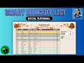 How to Build a Smart Grocery List in Excel (with Checkboxes &amp; Progress Bar!)