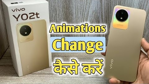 How to set Dynamic effect in Vivo Y02t | Vivo Y02t animation  Change