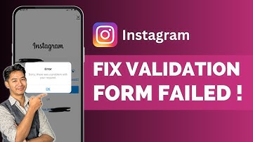 How To Fix Form Validation Failed In Instagram !