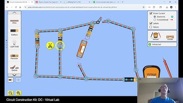 Series and parallel circuit concept using a PhET simulation
