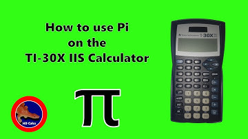 How to use Pi on the TI-30X iis Scientific Calculator
