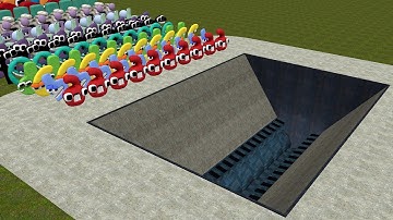 LOWERCASE BABY ALPHABET LORE (A-Z) VS GIANT SHREDDER In Garry