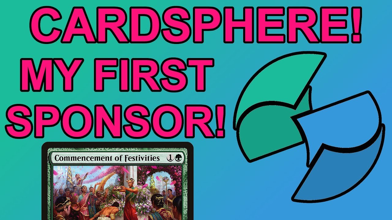 My New Magic The Gathering Sponsor Cardsphere! YouTube