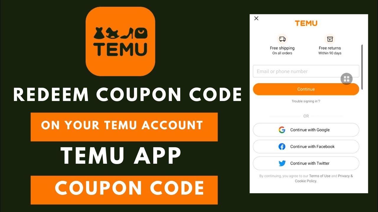 How to Redeem Temu Coupon Code on Phone? Temu Coupon Code Redeem YouTube