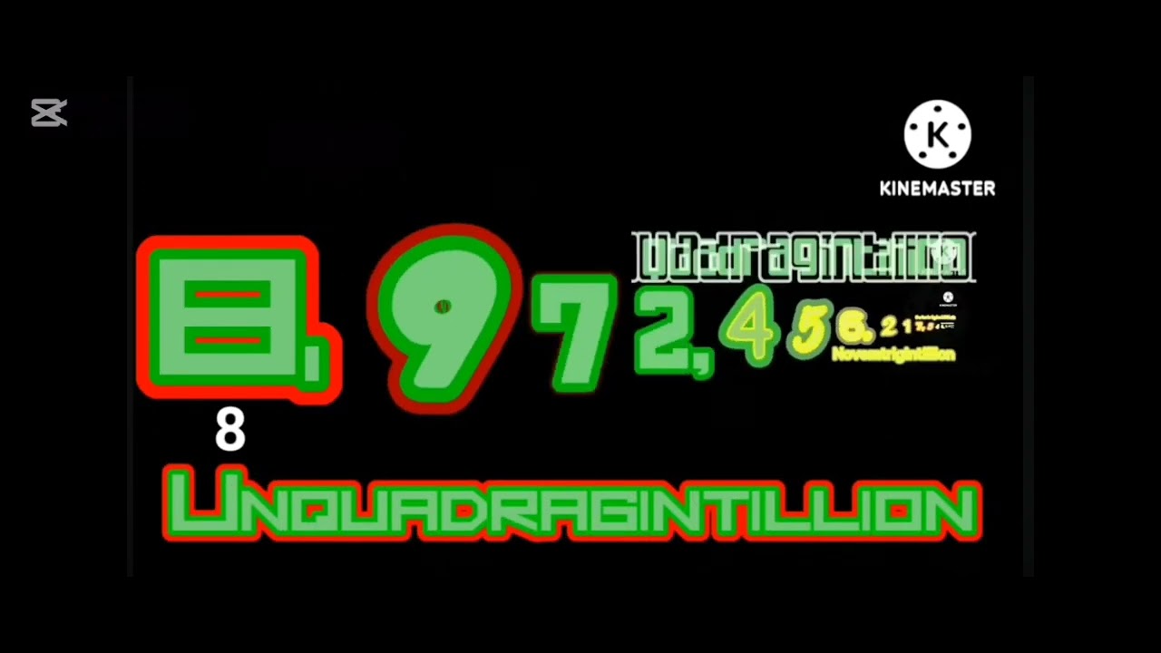 0 to 1 Milinillion With sounds effect 