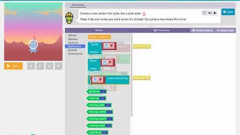 Alien Dance Party with Sprite Lab