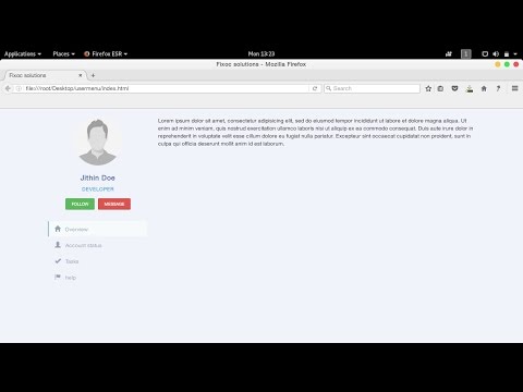 User Profile With Bootstrap