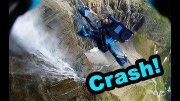 FPV Drone Crash in Waterfall. Grande cascade de Gavarnie. LOST DRONE IN WATERFALL. DJI FPV.
