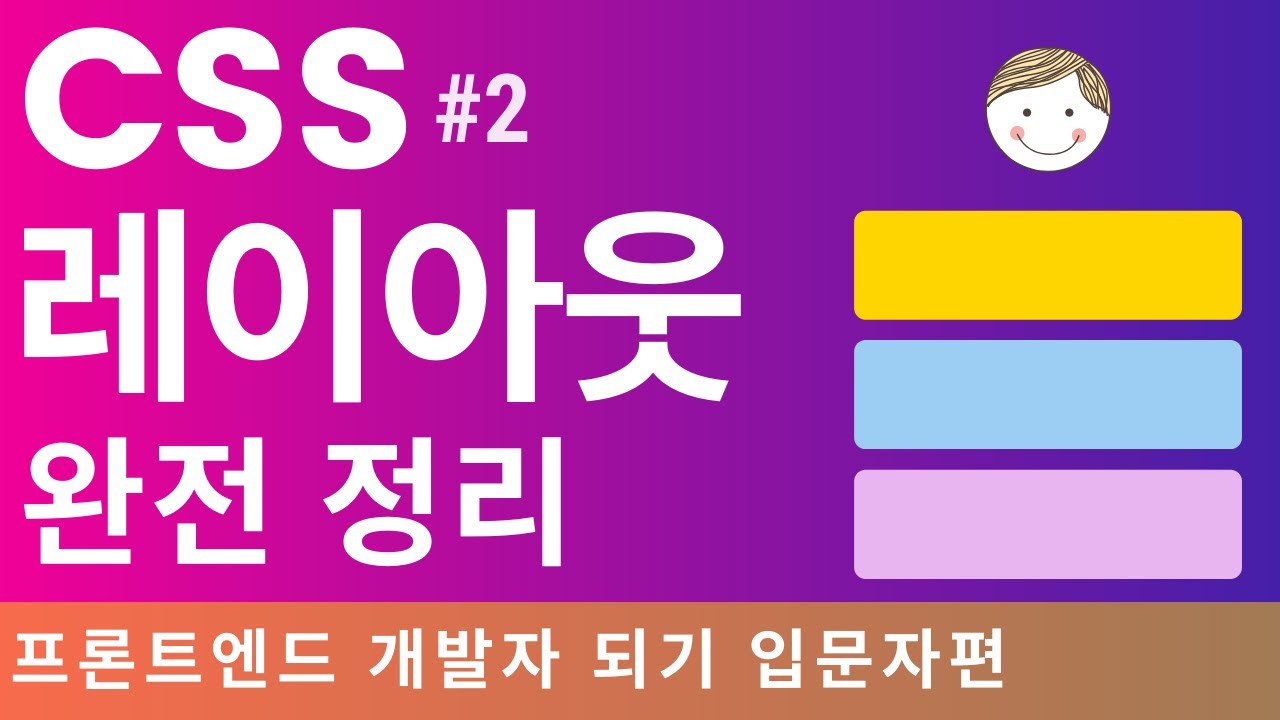 CSS 레이아웃 정리 display, position 완성  | 프론트엔드 개발자 입문편: HTML, CSS, Javascript