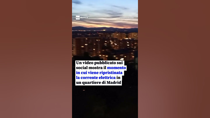 #Blackout  Spagna  - Il ripristino dell'elettricità in un quartiere di Madrid