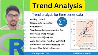 Trend Analysis using Spearman Rho Test, ITA, Mann-Kendall, ACF Test, MMK Test in Excel, SPSS and R