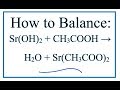 Balancing Chemical Equations Concepts