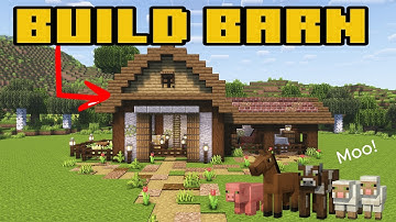 Minecraft: How to Build a Simple Animal Barn | Tutorial