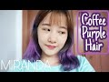 COFFEE PURPLE HAIR | Cara Mewarnai Rambut Warna Ungu Gelap | Pink Fuschia to Coffee Purple Tutorial