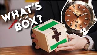 What's in the Watch Box?! Featuring an Affordable Aventurine Diver!