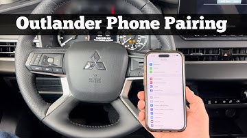2022 - 2024 Mitsubishi Outlander Bluetooth Phone Pairing - How To Pair iPhone Connect Sync CarPlay