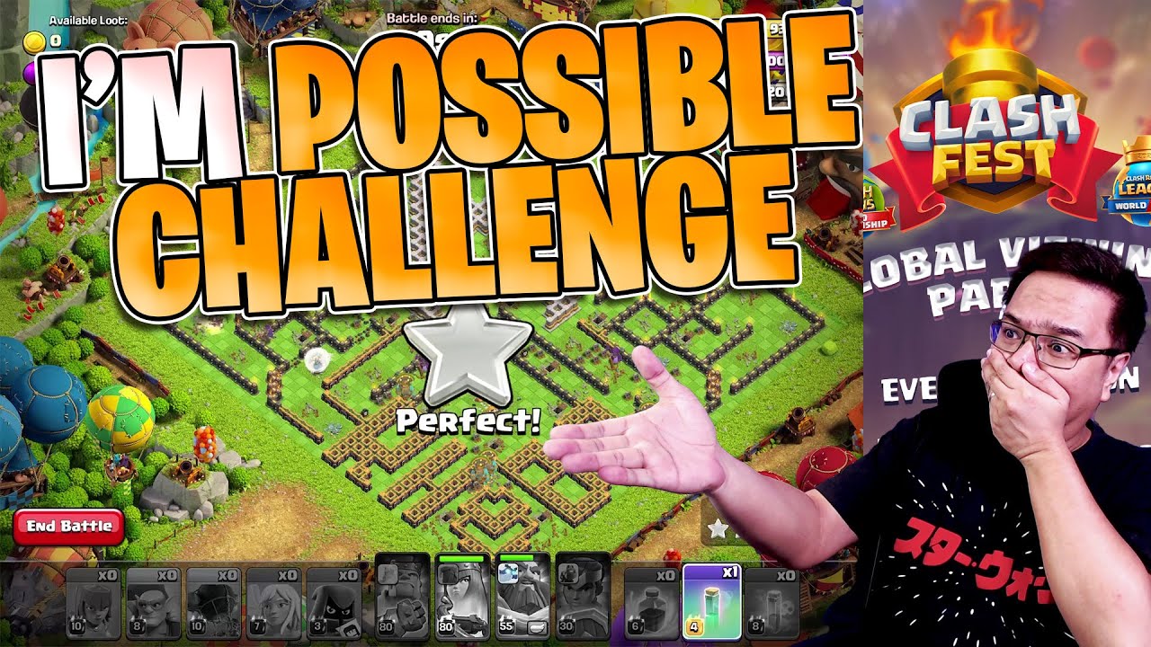 Almost Impossible Challenge Clash Of Clans Tagalogenglish Youtube