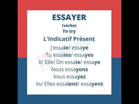 essayer verbs in french