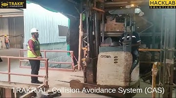 TRAKR AI-CAS: Eliminates Man-Machine collision with Auto-Braking