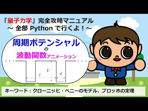 Wavefunction Animation of Periodic Potentials (Kronig-Penney Model) [Complete Quantum Mechanics M...