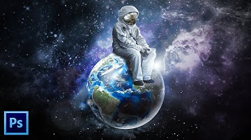 Alone in the Space - Photoshop 2021 Composition Tutorial - Photoshop Manipulation