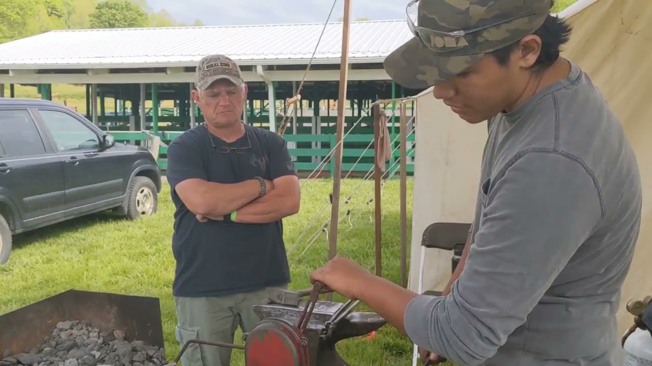 Blacksmithing Class at Old School Survival Boot Camp