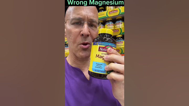 Make Sure You Don’t Buy the Wrong MAGNESIUM!  Dr. Mandell